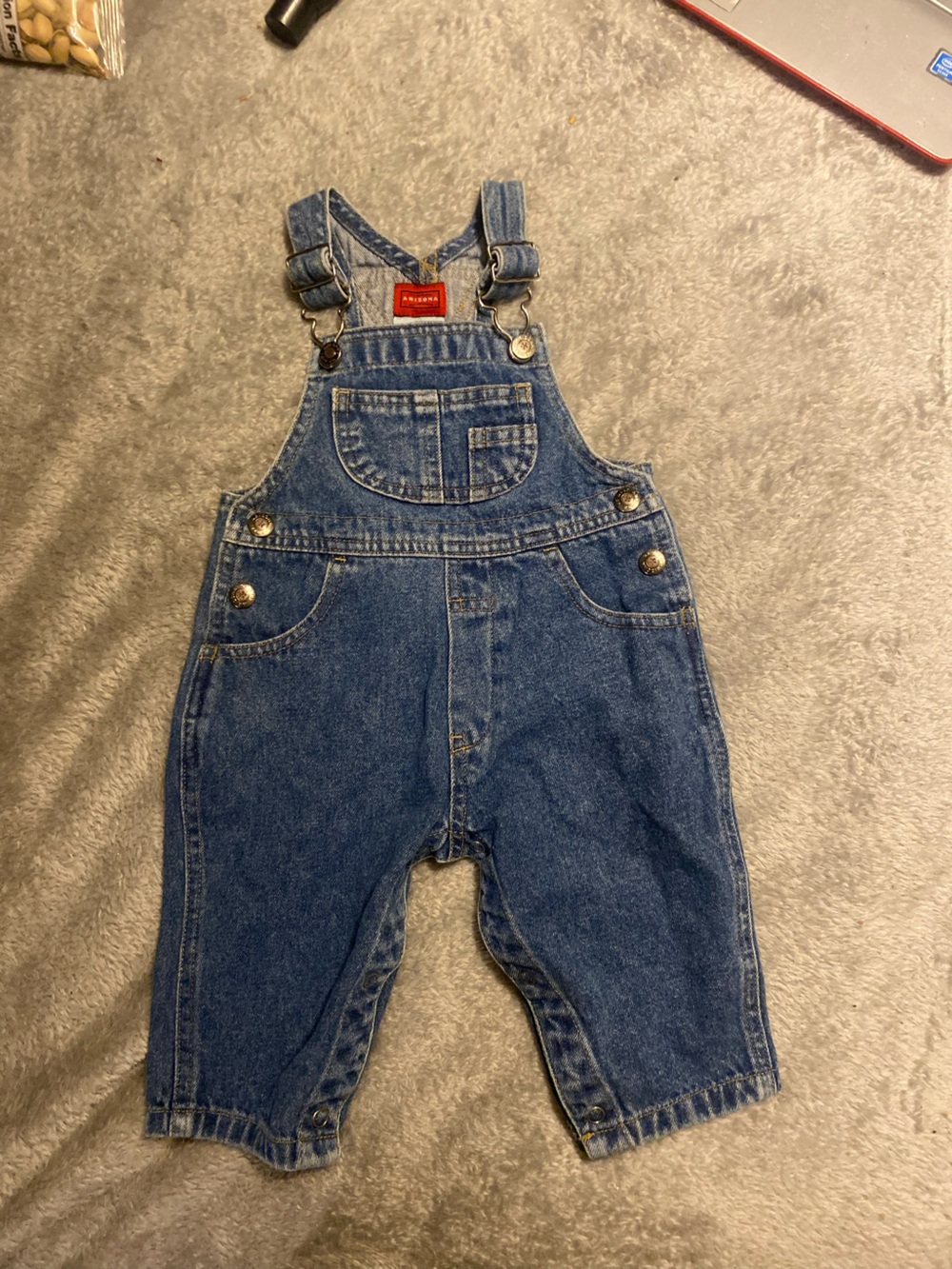Arizona Jean Company Kids Blue Denim Overalls